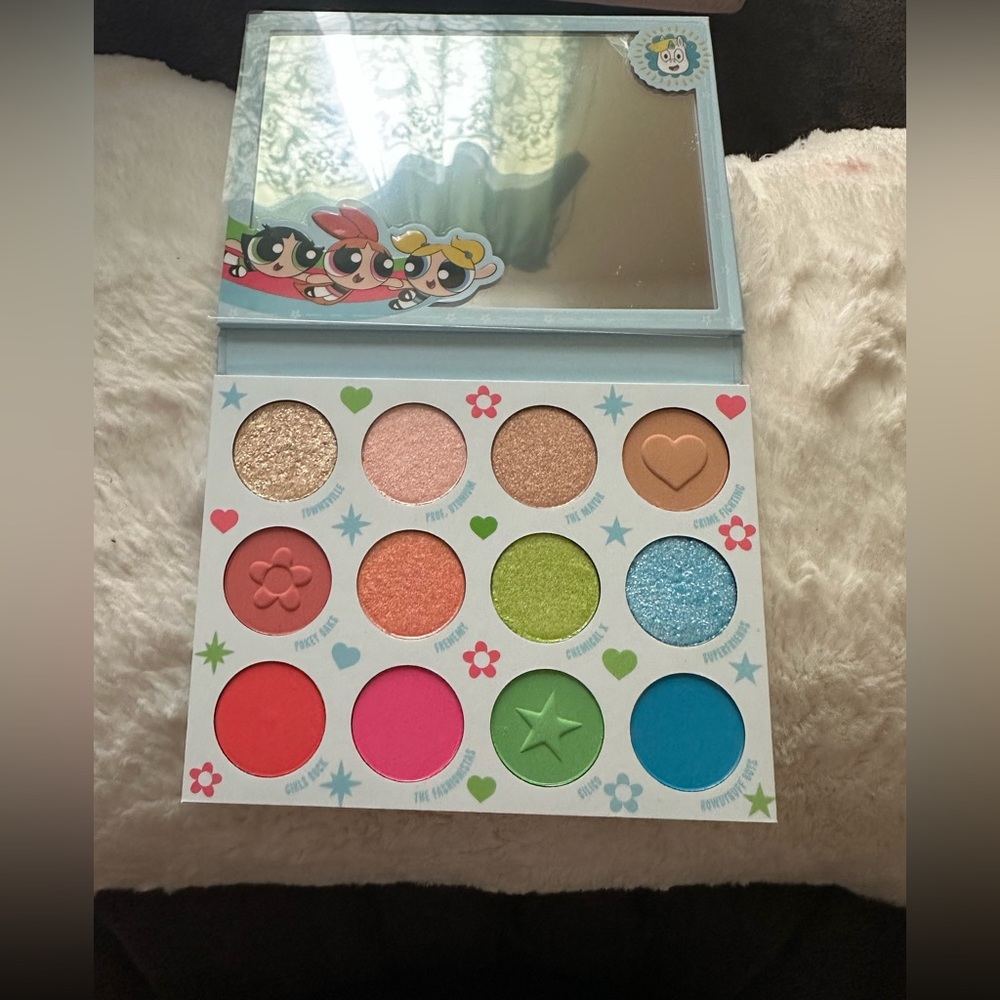 Colourpop limited edition powerpuff girls eyeshadow palette
